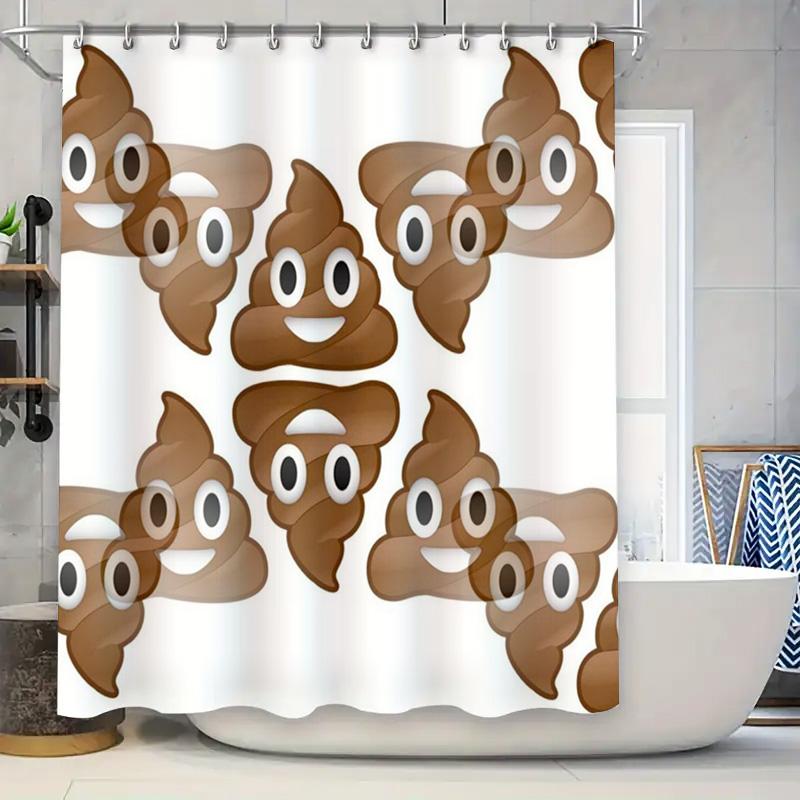 Creative Emoji Bathroom Shower Curtain Waterproof Cartoon Decorative Water-Resistant Fabric Home Decoration in Brown Color with 90x180cm
Creative Emoji Bathroom Shower Curtain Waterproof Cartoon Decorative Water-Resistant Fabric Home Decoration in Brown Color with 90x180cm