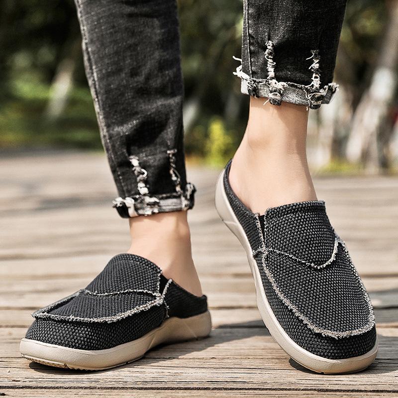 Летние туфли большого размера Lazy Shoes, легкие мужские повседневные тапочки Baotou Half Slippers, мужские туфли с педалями, износостойкие туфли для вождения 47 синий
Летние туфли большого размера Lazy Shoes, легкие мужские повседневные тапочки Baotou Half Slippers, мужские туфли с педалями, износостойкие туфли для вождения 47 синий