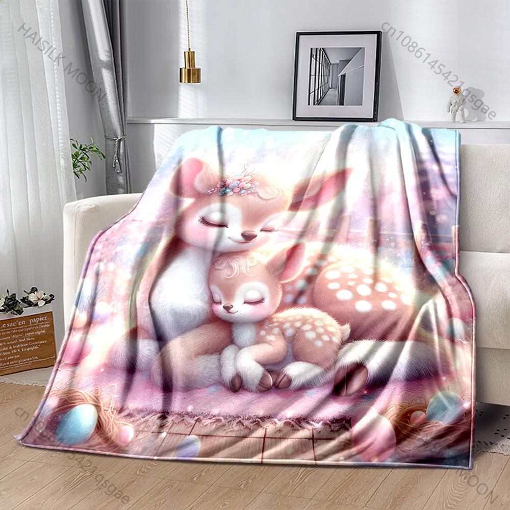 Pink Dreamy Fawn Motherly Love Blanket Warm Soft Fluffy Kids Adult Luxury Gifts for Sofa Bed Home Outdoor Travel Camping Blanket 75x90cm
Pink Dreamy Fawn Motherly Love Blanket Warm Soft Fluffy Kids Adult Luxury Gifts for Sofa Bed Home Outdoor Travel Camping Blanket 75x90cm