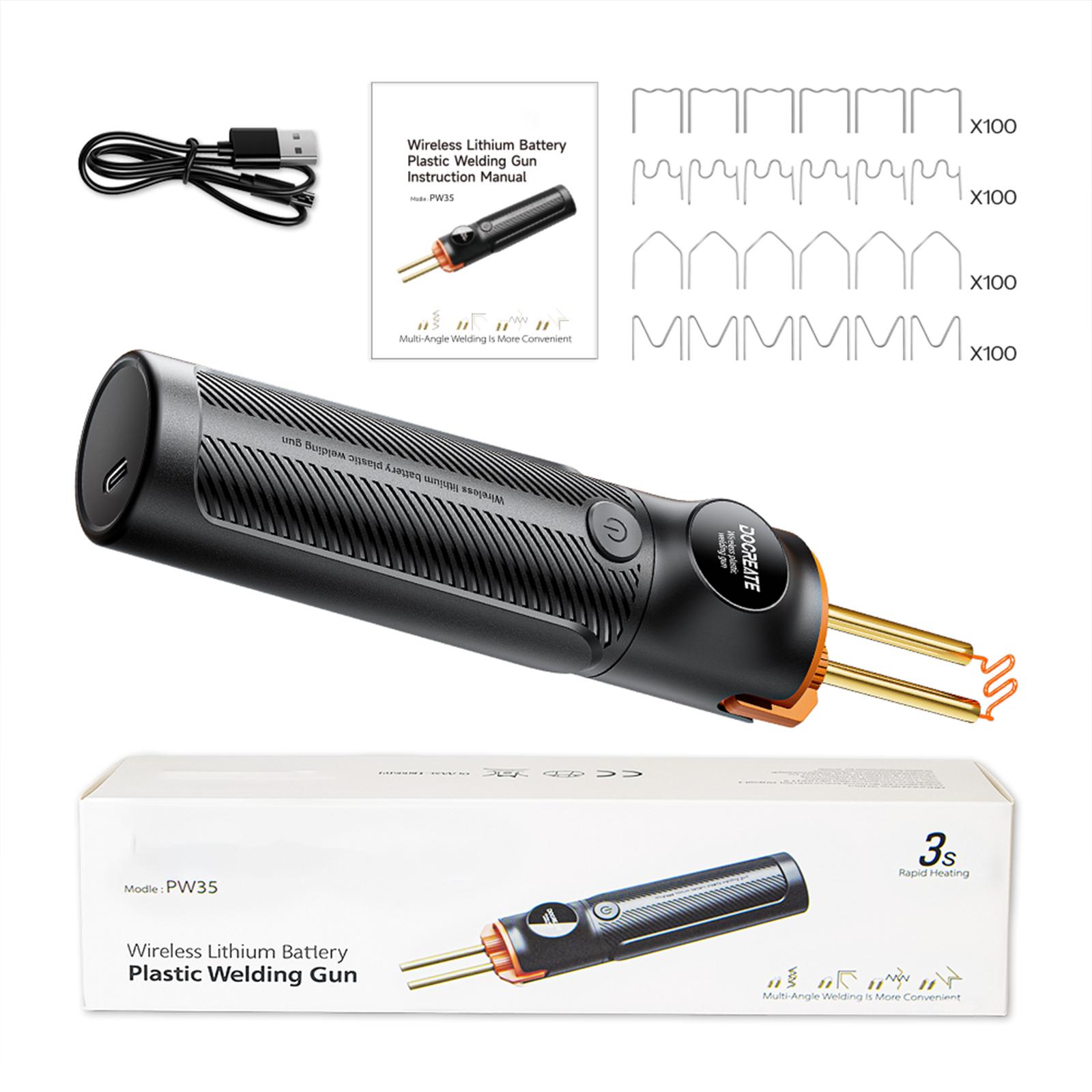 Portable Hot Stapler Wireless Plastic Welding Machine USB-C Charging Car Bumper Repair Kit for Auto Motorcycle Maintenance
Portable Hot Stapler Wireless Plastic Welding Machine USB-C Charging Car Bumper Repair Kit for Auto Motorcycle Maintenance