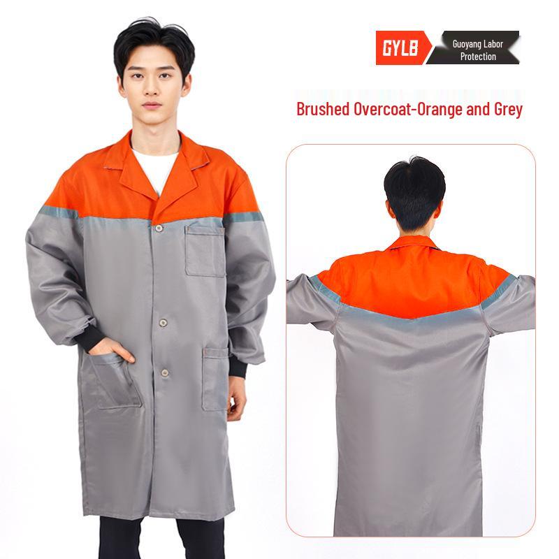 Polyester Cotton Raglan Long Sleeve Dustproof Work Smock XL сірий колір/помаранчевий
Polyester Cotton Raglan Long Sleeve Dustproof Work Smock XL сірий колір/помаранчевий