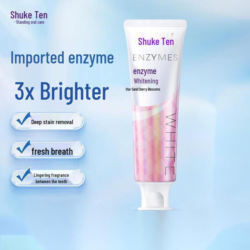 Shuke Enzyme Whitening Fluoride Toothpaste
Shuke Enzyme Whitening Fluoride Toothpaste