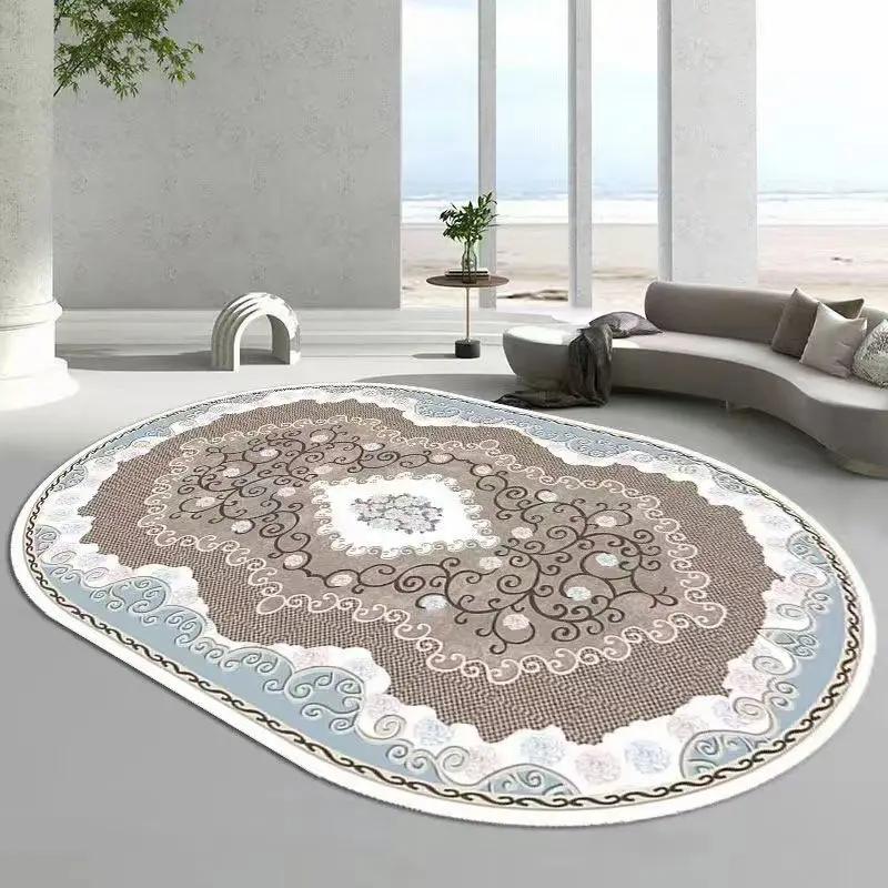 Ретро пушистые большие ковры для гостиной, журнальные столики, мягкий коврик, овальный декоративный ковер для спальни, моющийся утолщенный коврик 80x120cm 31.5x47.2in
Ретро пушистые большие ковры для гостиной, журнальные столики, мягкий коврик, овальный декоративный ковер для спальни, моющийся утолщенный коврик 80x120cm 31.5x47.2in