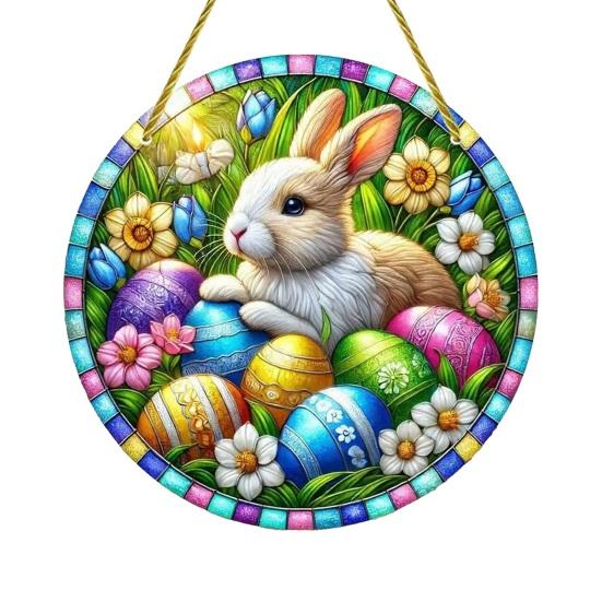 Easter Bunny Suncatcher 2D Acrylic Rabbit Eggs Window Hanging Ornament for Indoor Outdoor Home Garden Decor Housewarming Gifts for Women 8cm E
Easter Bunny Suncatcher 2D Acrylic Rabbit Eggs Window Hanging Ornament for Indoor Outdoor Home Garden Decor Housewarming Gifts for Women 8cm E