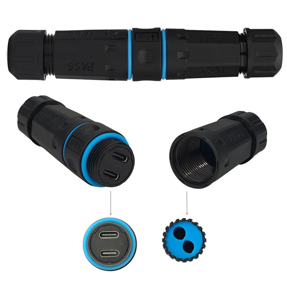 10Gbps Dual Type-C Outdoor IP68 Waterproof Connector M20 Pass Through Data Transfer Charging Adapter As Shown A
10Gbps Dual Type-C Outdoor IP68 Waterproof Connector M20 Pass Through Data Transfer Charging Adapter As Shown A