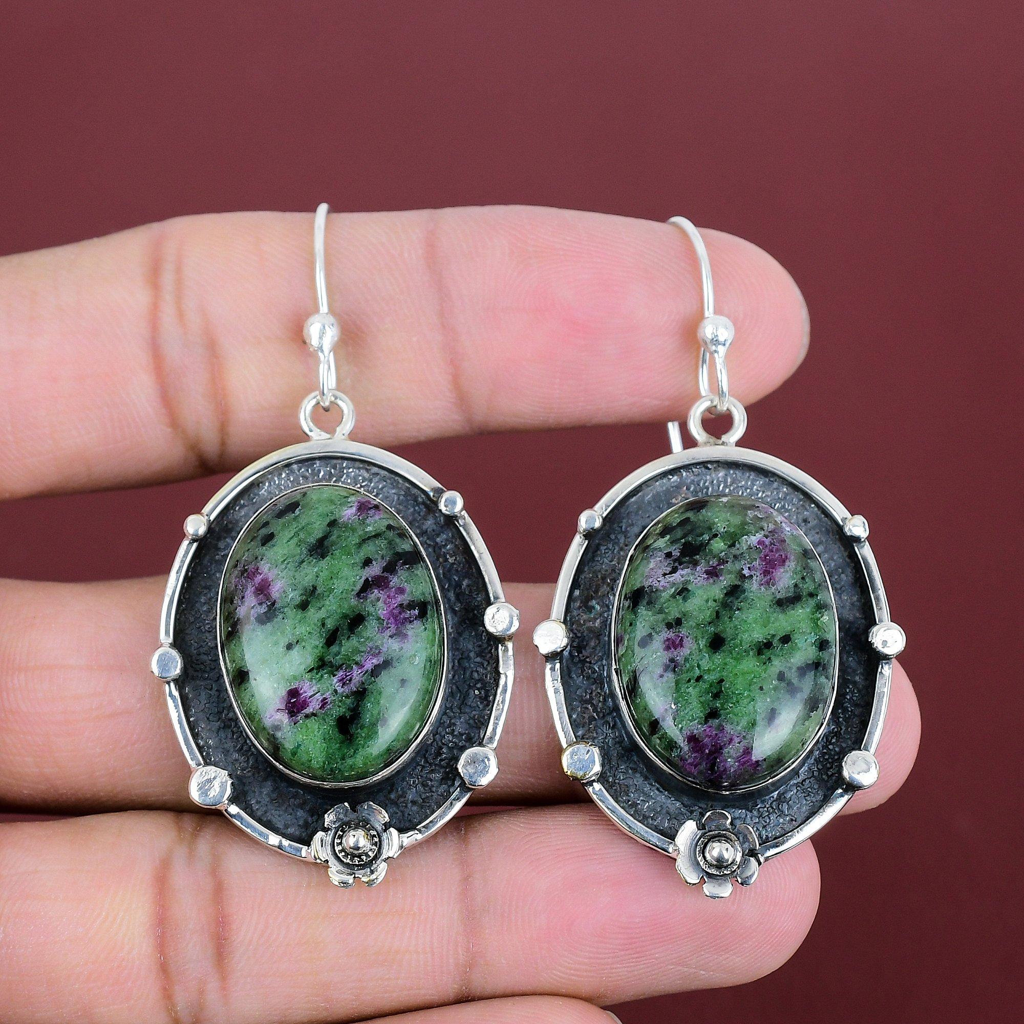 Ruby Zoisite Earring Gemstone Jewelry Amazing Dangle Earring 925 Sterling Silver Earring Handmade Jewelry Birthstone Earrings Gifts For Wife
Ruby Zoisite Earring Gemstone Jewelry Amazing Dangle Earring 925 Sterling Silver Earring Handmade Jewelry Birthstone Earrings Gifts For Wife