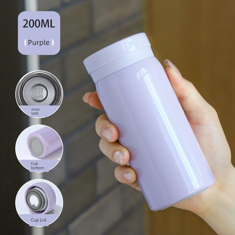 Large-Capacity Thermos Cup 316 Stainless Steel Tea-Water Separation Double-Lid Water Cup Portable Car-Mounted Outdoor Kettle for Men and Women New Pocket Cup (200ml) Purple
Large-Capacity Thermos Cup 316 Stainless Steel Tea-Water Separation Double-Lid Water Cup Portable Car-Mounted Outdoor Kettle for Men and Women New Pocket Cup (200ml) Purple
