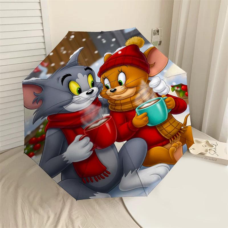 1pc Tom and Jerry Automatic Open/Close Umbrella Compact Folding Umbrella with 8-Rib Shaft lightweight esign, for Women/Men1207A
1pc Tom and Jerry Automatic Open/Close Umbrella Compact Folding Umbrella with 8-Rib Shaft lightweight esign, for Women/Men1207A