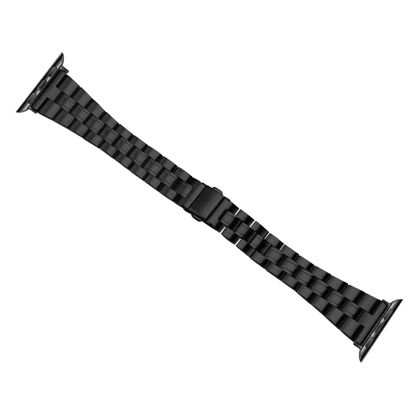 For Apple Watch Series 10 42mm/9 8 7 41mm/SE (2023) SE (2022) SE 6 5 4 40mm/3 2 1 38mm Stainless Steel Strap Three-Bead Black
For Apple Watch Series 10 42mm/9 8 7 41mm/SE (2023) SE (2022) SE 6 5 4 40mm/3 2 1 38mm Stainless Steel Strap Three-Bead Black