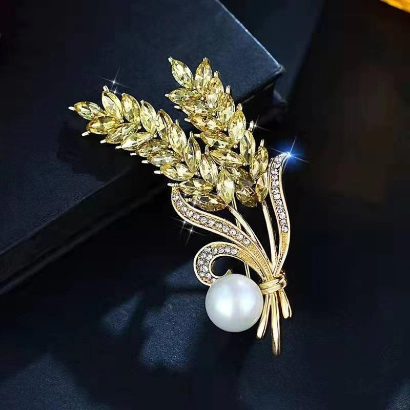 High-end Elegant Wheat-shaped Brooch for Women - Crystal Brooch with High-class Appeal
High-end Elegant Wheat-shaped Brooch for Women - Crystal Brooch with High-class Appeal