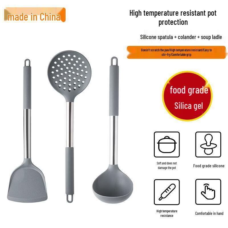 Zhi Shi Food-Grade Silicone Kitchen Utensil Set
Zhi Shi Food-Grade Silicone Kitchen Utensil Set