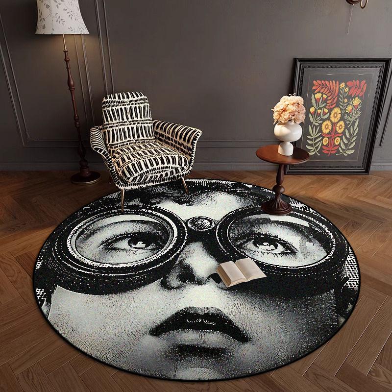 Pop Art Style Round Rugs for Living Room Portrait Decoration Home Bedroom Antiskid Chair Mat Lounge Fluffy Soft Washable Carpet 60
Pop Art Style Round Rugs for Living Room Portrait Decoration Home Bedroom Antiskid Chair Mat Lounge Fluffy Soft Washable Carpet 60