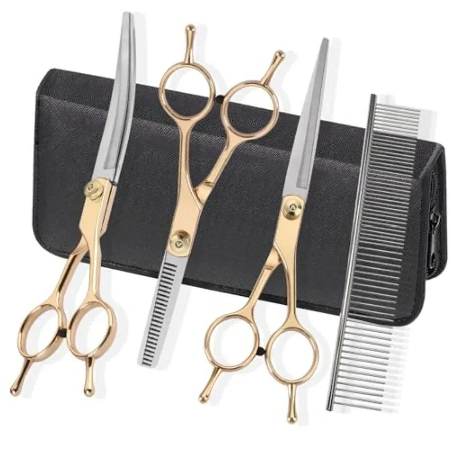 Dog Grooming Kit Hair Scissors Thinning Shears Set for Dogs Cats United States
Dog Grooming Kit Hair Scissors Thinning Shears Set for Dogs Cats United States