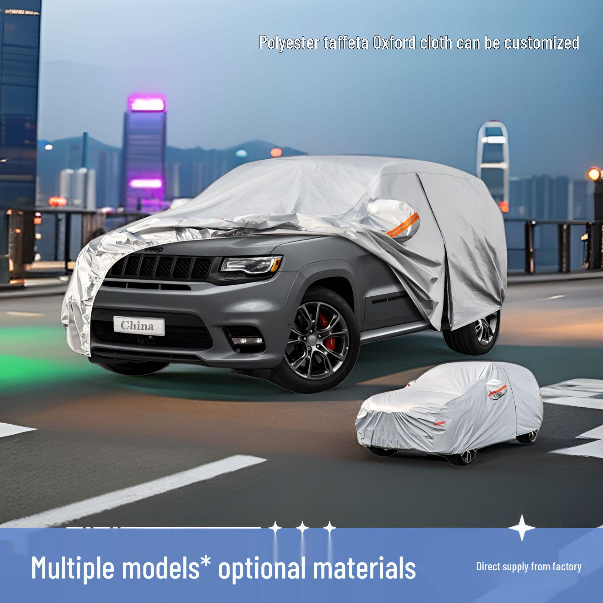 Full Car Cover: Dustproof, Sunshade, Heat Insulation, Summer Protection with 170T Polyester Taffeta 2S - 3500×1700×1500 for Hatchback срібний
Full Car Cover: Dustproof, Sunshade, Heat Insulation, Summer Protection with 170T Polyester Taffeta 2S - 3500×1700×1500 for Hatchback срібний