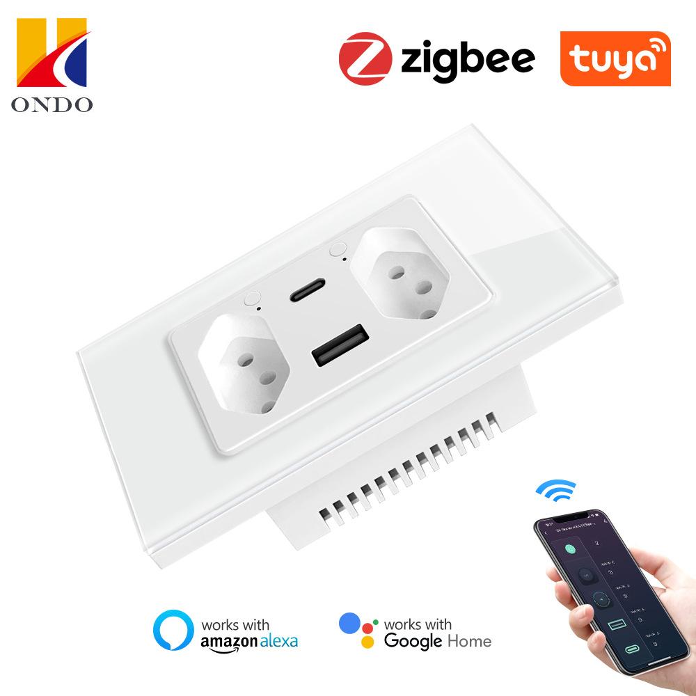 Бразильская настенная розетка Tuya ZigBee типа CUSB с индивидуальным управлением. Бразильская интеллектуальная розетка.
Бразильская настенная розетка Tuya ZigBee типа CUSB с индивидуальным управлением. Бразильская интеллектуальная розетка.