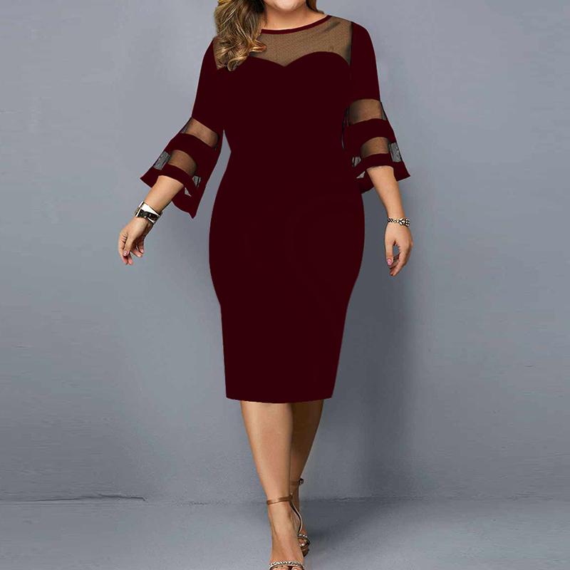 Spring Summer Elegant Fashion Lace Patchwork Dresses Women Sexy Mesh Evening Party Vestidos Solid Bodycon Robe XXXL червоний
Spring Summer Elegant Fashion Lace Patchwork Dresses Women Sexy Mesh Evening Party Vestidos Solid Bodycon Robe XXXL червоний
