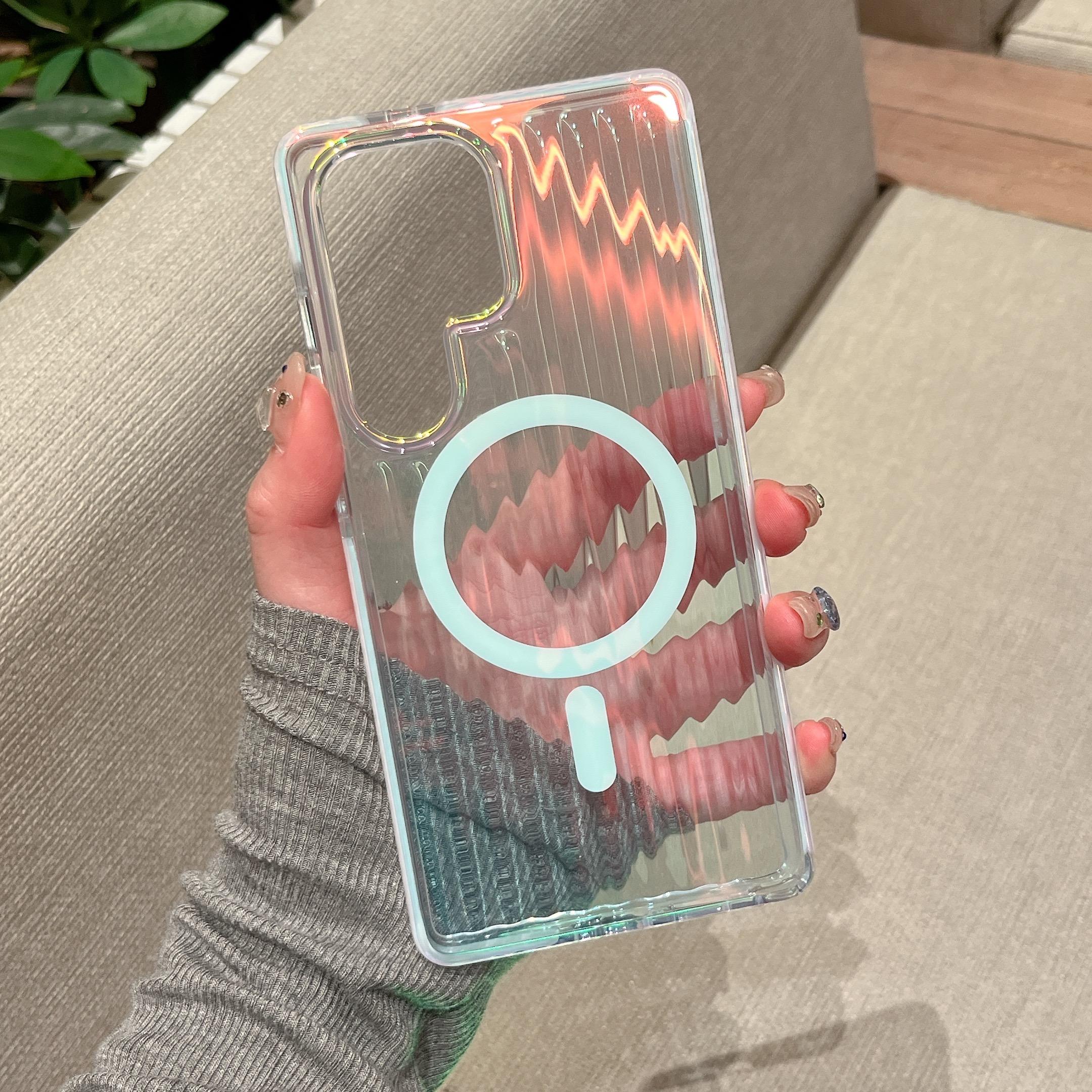 Для Samsung Galaxy S25 Ultra Магнітний Чохол Сліпучий Градієнтний Колір ПК+ТПУ Задня Кришка Телефону Гофрований Дизайн Blue Light
Для Samsung Galaxy S25 Ultra Магнітний Чохол Сліпучий Градієнтний Колір ПК+ТПУ Задня Кришка Телефону Гофрований Дизайн Blue Light