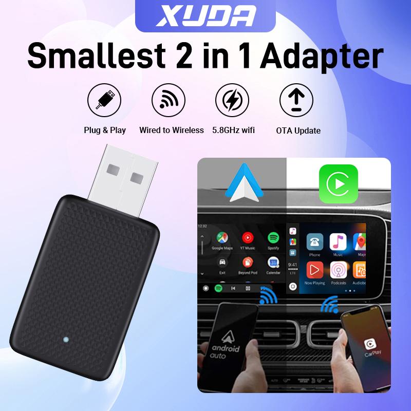 XUDA НОВЫЙ Мини Проводной Беспроводной Адаптер CarPlay и Android Auto 2 в 1 Скорость Передачи Подключи и Работай Модный и Портативный
XUDA НОВЫЙ Мини Проводной Беспроводной Адаптер CarPlay и Android Auto 2 в 1 Скорость Передачи Подключи и Работай Модный и Портативный