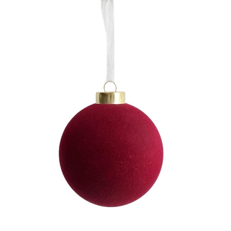 8CM Christmas Decoration Balls Burgundy Flocking Balls Christmas Tree Hanging Ball Metal Ring Ribbon Hanging Ball Scene Layout
8CM Christmas Decoration Balls Burgundy Flocking Balls Christmas Tree Hanging Ball Metal Ring Ribbon Hanging Ball Scene Layout