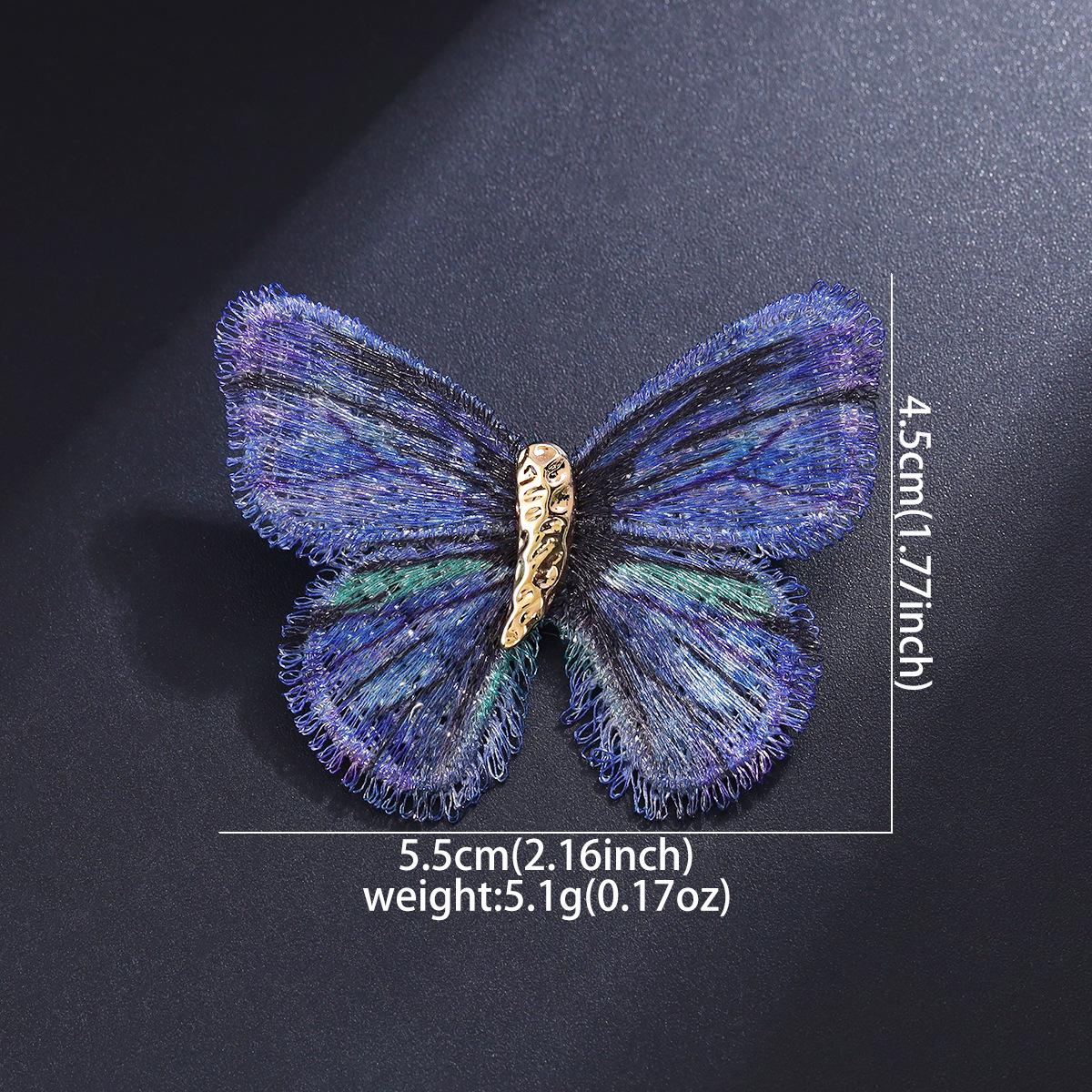 Elegant Gradient Butterfly Embroidery Brooch - Vintage Pin for Women’s Suit or Sweater
Elegant Gradient Butterfly Embroidery Brooch - Vintage Pin for Women’s Suit or Sweater