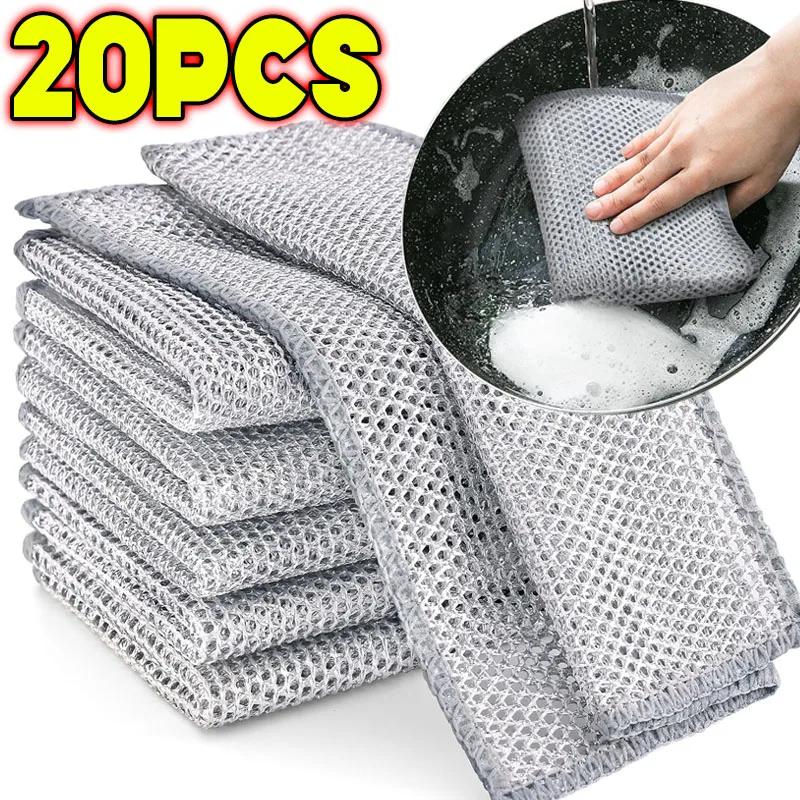 20PCS Magic Cleaning Cloth Thickened Double -sided Metal Steel Wire Rags Kitchen Dish Pot Washdishing Cloths Towel Clean Tools
20PCS Magic Cleaning Cloth Thickened Double -sided Metal Steel Wire Rags Kitchen Dish Pot Washdishing Cloths Towel Clean Tools