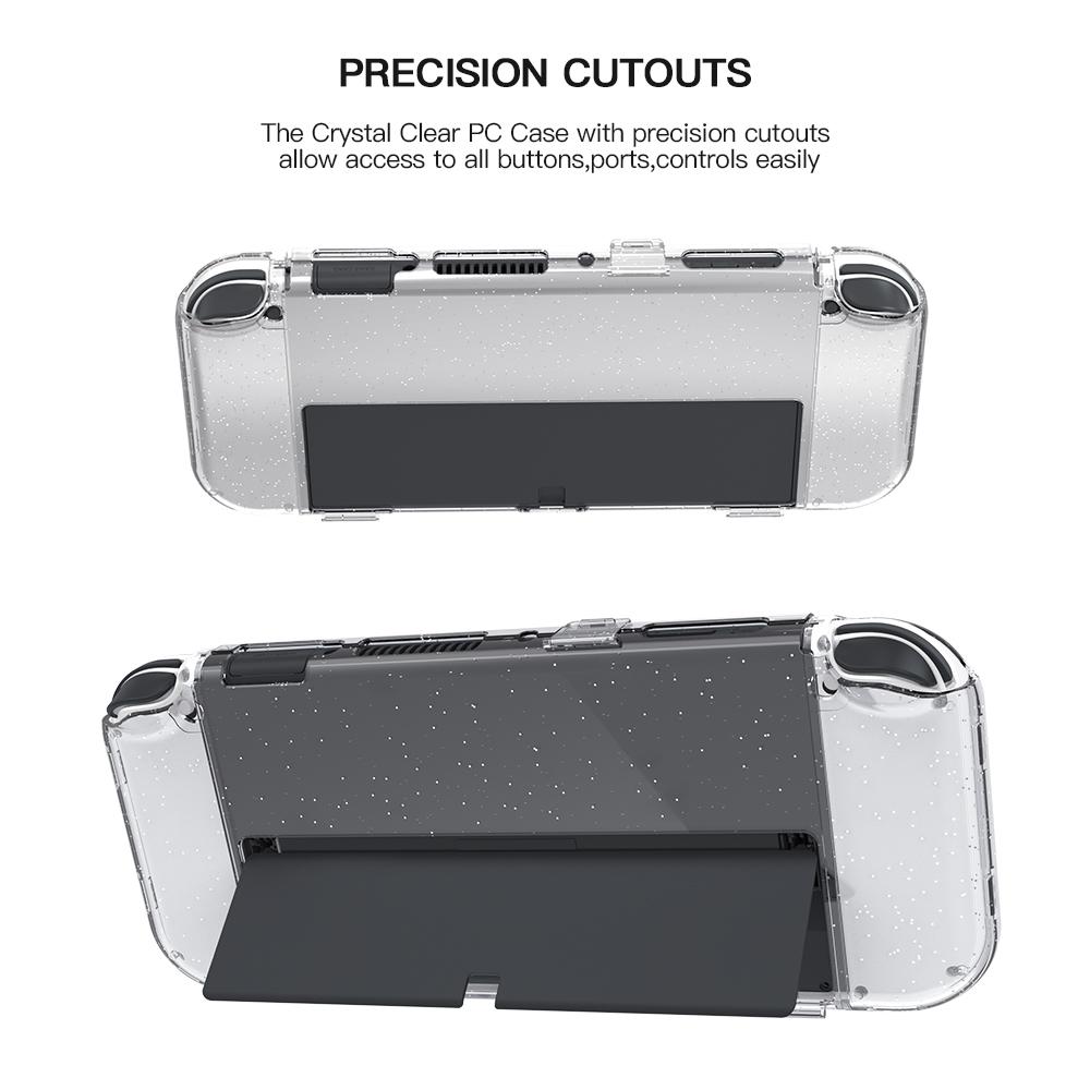 JYS JYS-NS221 Detachable Transparent Glitter PC Protective Case Drop-proof Cover for Nintendo Switch OLED
JYS JYS-NS221 Detachable Transparent Glitter PC Protective Case Drop-proof Cover for Nintendo Switch OLED