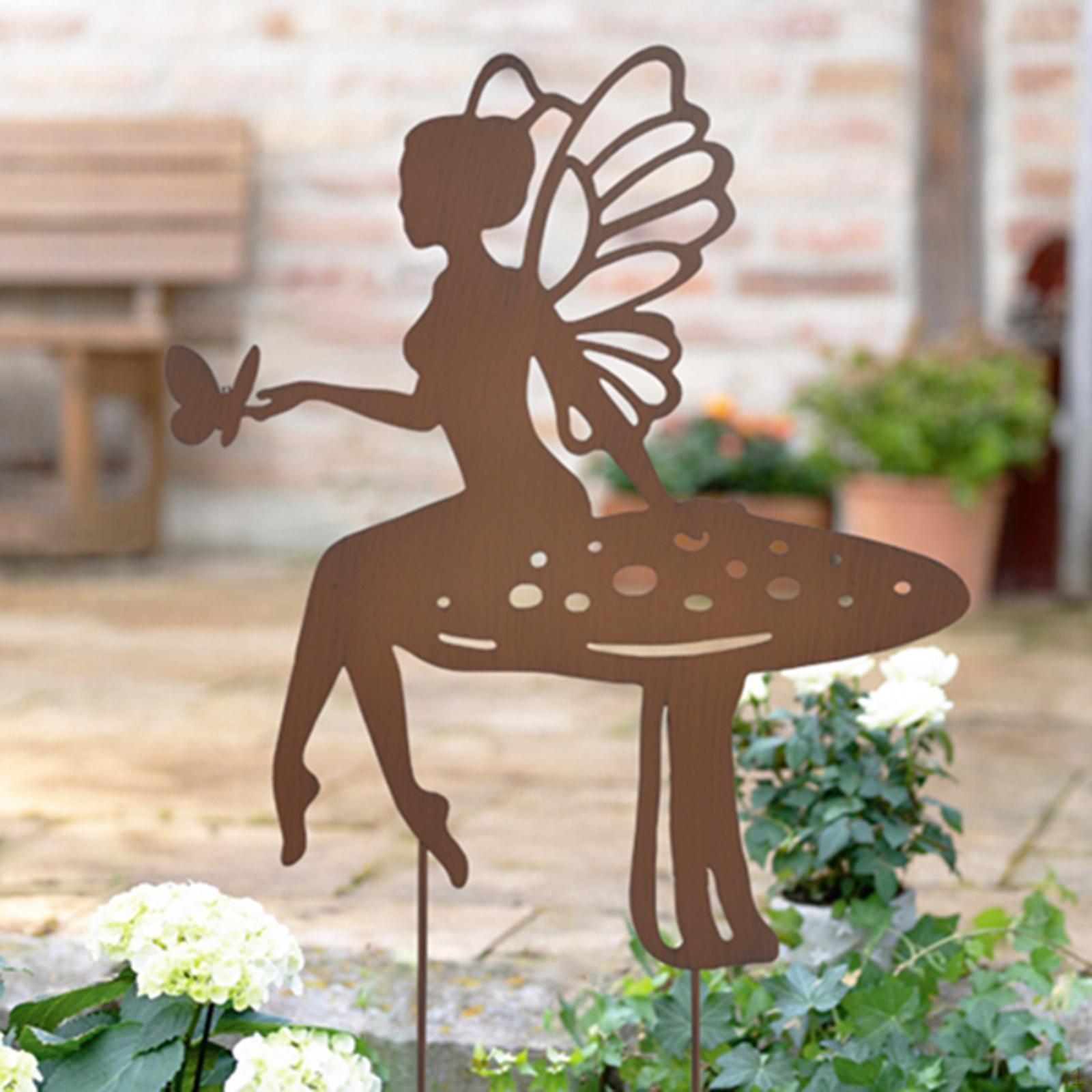 Fairy Silhouette Garden Stakes, Yard Stake Elegant Photo Props, Rustic Metal Decoration Angel
Fairy Silhouette Garden Stakes, Yard Stake Elegant Photo Props, Rustic Metal Decoration Angel