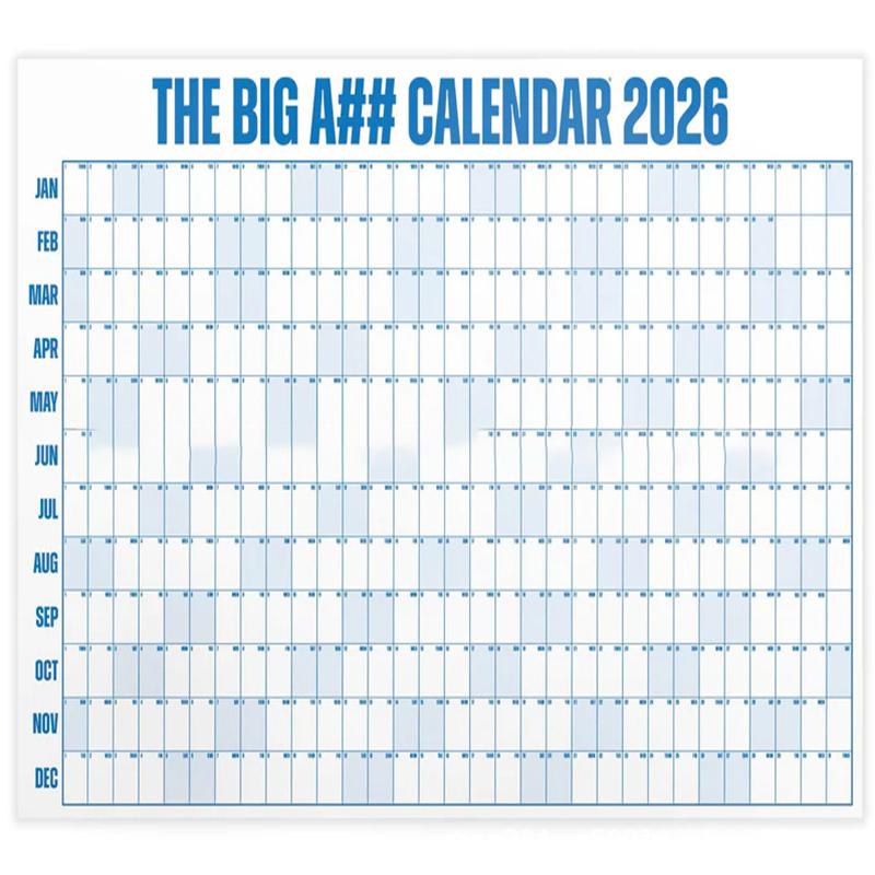 The Big A#Calendar 2026 Calendar Planner Sheet Schedule Sticker Planner Target 365 Days Planner Sheet To Do List Office Supplies синий
The Big A#Calendar 2026 Calendar Planner Sheet Schedule Sticker Planner Target 365 Days Planner Sheet To Do List Office Supplies синий