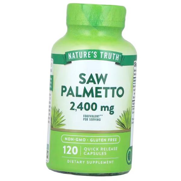 Saw Palmetto Extract, Saw Palmetto 2400, Nature s Truth 120caps (71509025) 120caps
Saw Palmetto Extract, Saw Palmetto 2400, Nature s Truth 120caps (71509025) 120caps