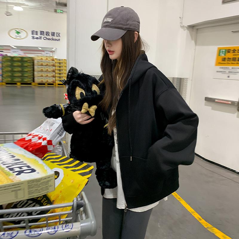 Осень Зима Однотонный Свободный Повседневный Кардиган Толстовки Женские Простой Модный Все-под-все Молния Капюшон Верх S чёрный
Осень Зима Однотонный Свободный Повседневный Кардиган Толстовки Женские Простой Модный Все-под-все Молния Капюшон Верх S чёрный