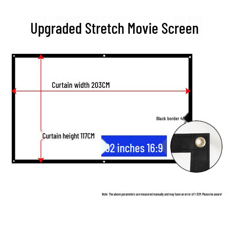 92-inch 16:9 Folding Portable Outdoor Projector Screen
92-inch 16:9 Folding Portable Outdoor Projector Screen