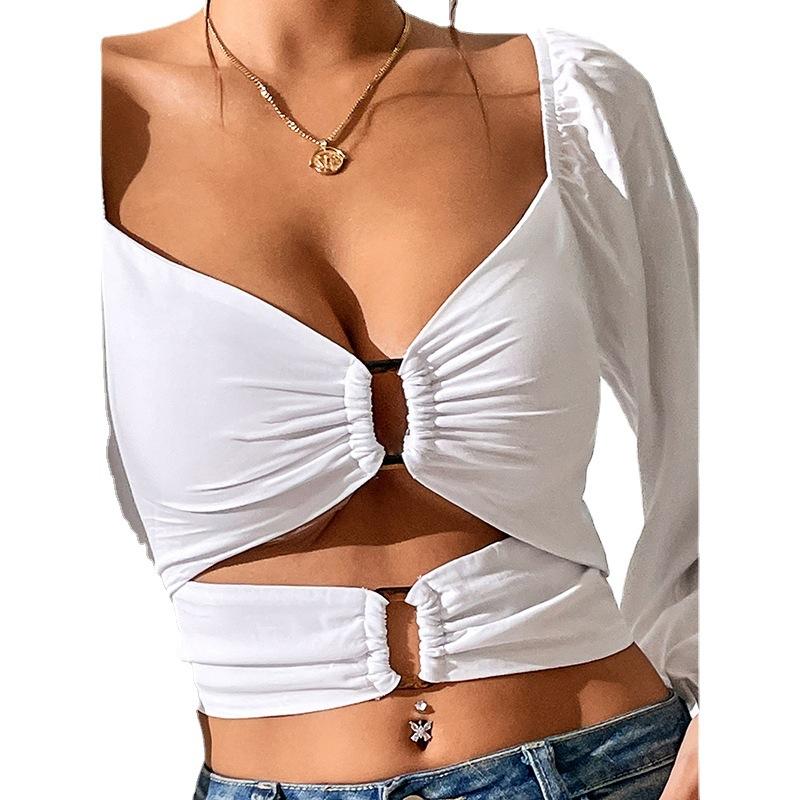Женский топ Spicy Girl облегающая модная сексуальная женская одежда с длинными рукавами
Женский топ Spicy Girl облегающая модная сексуальная женская одежда с длинными рукавами