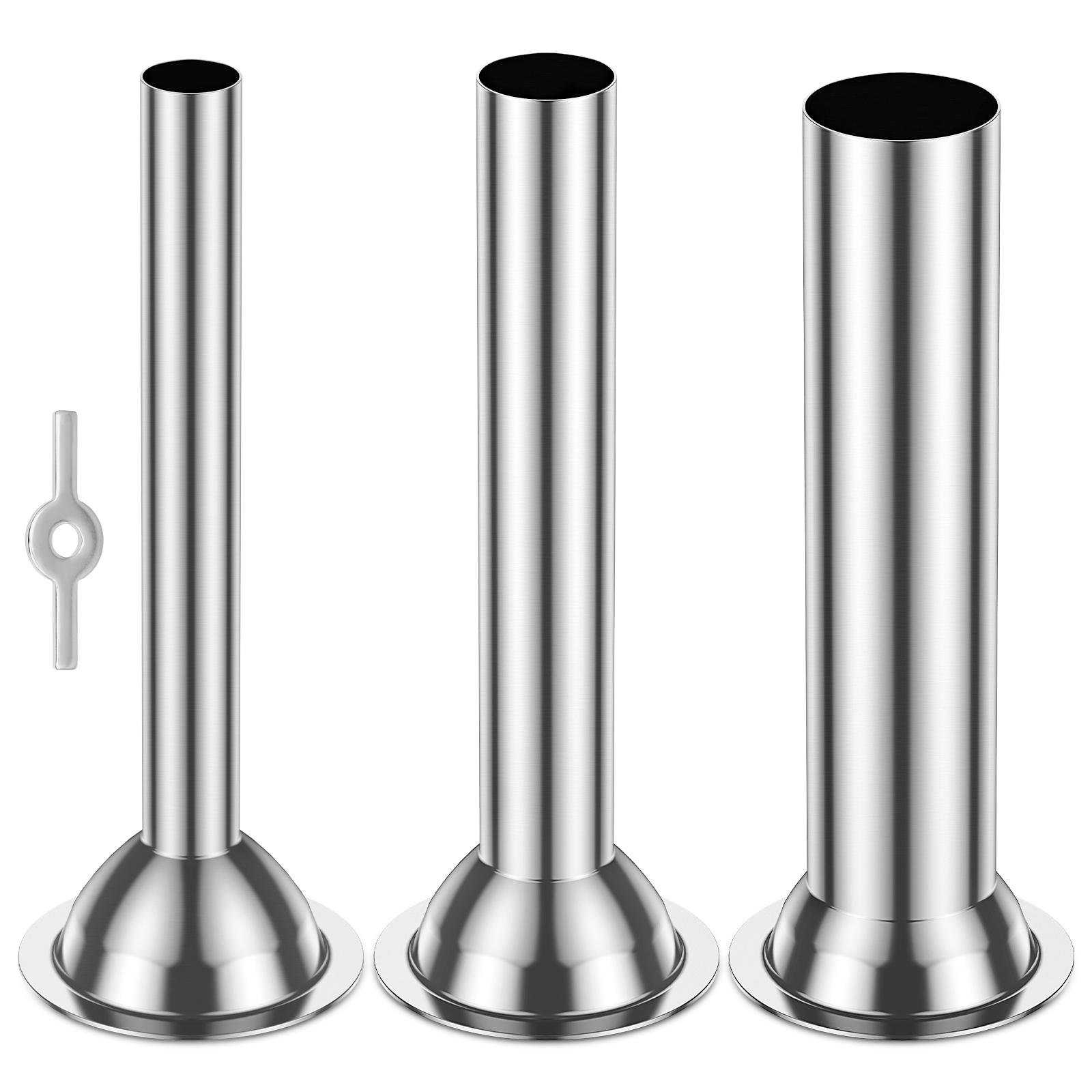 3Pcs Sausage Stuffer Tube Stainless Steel Sausage Filling Funnel with Retainer Ring Homemade Sausage Maker Tube for Meat Grinder серебряный
3Pcs Sausage Stuffer Tube Stainless Steel Sausage Filling Funnel with Retainer Ring Homemade Sausage Maker Tube for Meat Grinder серебряный