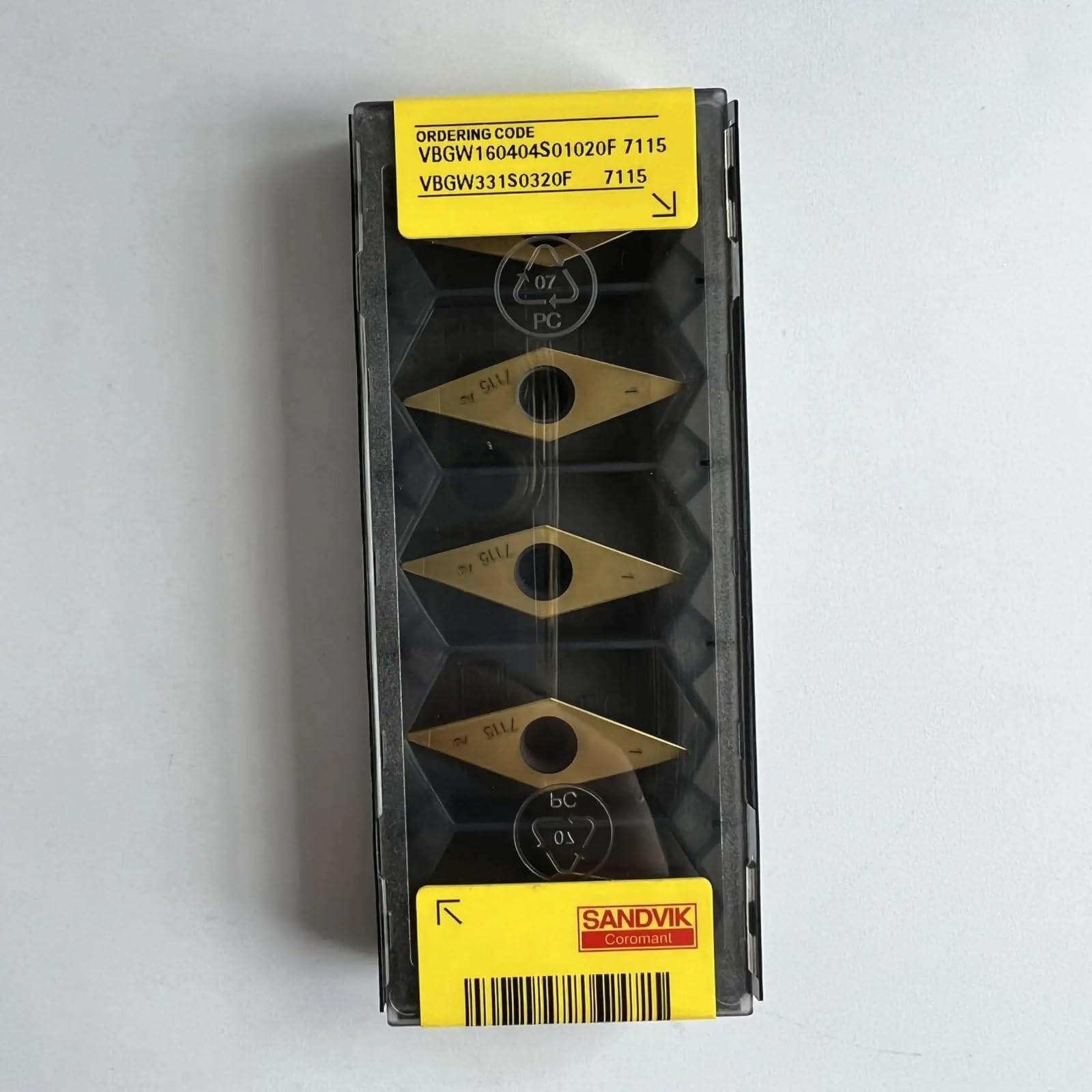 Original Sandvik / VBGW160404S01020F 7115 / CNC lathe carbide blade 5 PCS
Original Sandvik / VBGW160404S01020F 7115 / CNC lathe carbide blade 5 PCS