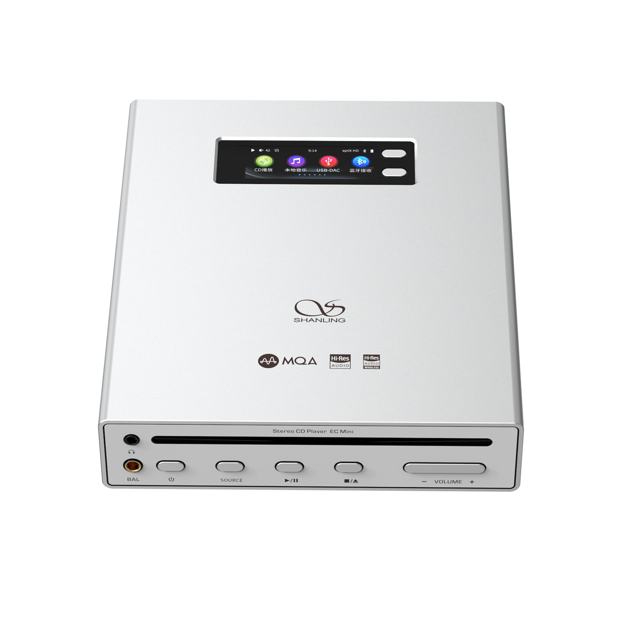 Gold SHANLING EC Mini Compatible Fully Balanced Portable CD Player Mode Compact Car Touch Screen MQA DSD256 Balanced Output 12cm Disc Large Capacity срібний
Gold SHANLING EC Mini Compatible Fully Balanced Portable CD Player Mode Compact Car Touch Screen MQA DSD256 Balanced Output 12cm Disc Large Capacity срібний