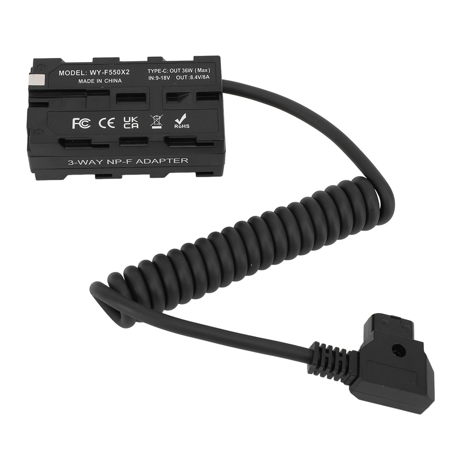 D Tap to NP F970 F570 F550 Двусторонний муляж Аккумулятор Спиральный кабель Адаптер питания DC Соединитель Муляж
D Tap to NP F970 F570 F550 Двусторонний муляж Аккумулятор Спиральный кабель Адаптер питания DC Соединитель Муляж
