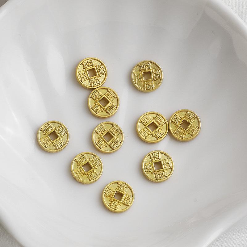 Gold-Plated Sand Gold Color-Retaining Five Emperor Coins Spacer Beaded Braiding Cord for DIY Lucky Bracelet Jewelry Accessories
Gold-Plated Sand Gold Color-Retaining Five Emperor Coins Spacer Beaded Braiding Cord for DIY Lucky Bracelet Jewelry Accessories