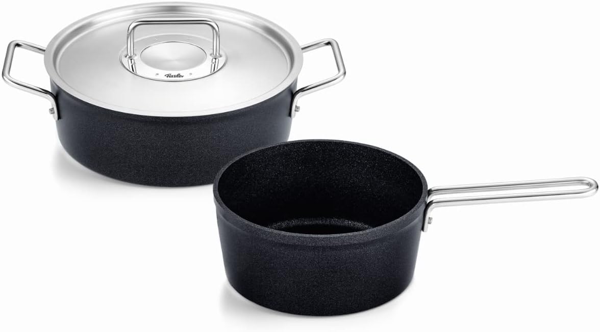 Fissler Pot Coated 2 Piece with Stainless Steel Gas IH No Harm to the pfoa pfos Made in Germany Japanese Set, Pot, Adamant, Set, A, Casserole, 24cm, чорний
Fissler Pot Coated 2 Piece with Stainless Steel Gas IH No Harm to the pfoa pfos Made in Germany Japanese Set, Pot, Adamant, Set, A, Casserole, 24cm, чорний