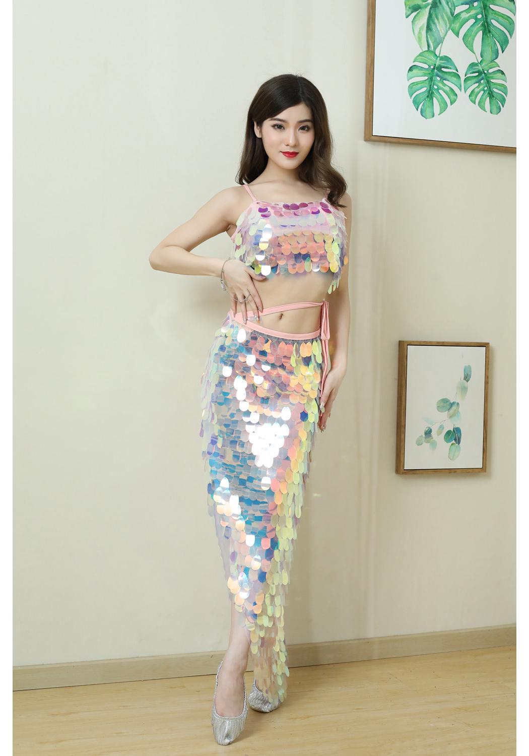 Adult Belly Dance Set: Oriental Hip Scarf Fishtail Skirt with Sequin Performance Wear M (Top + Skirt) розовый
Adult Belly Dance Set: Oriental Hip Scarf Fishtail Skirt with Sequin Performance Wear M (Top + Skirt) розовый