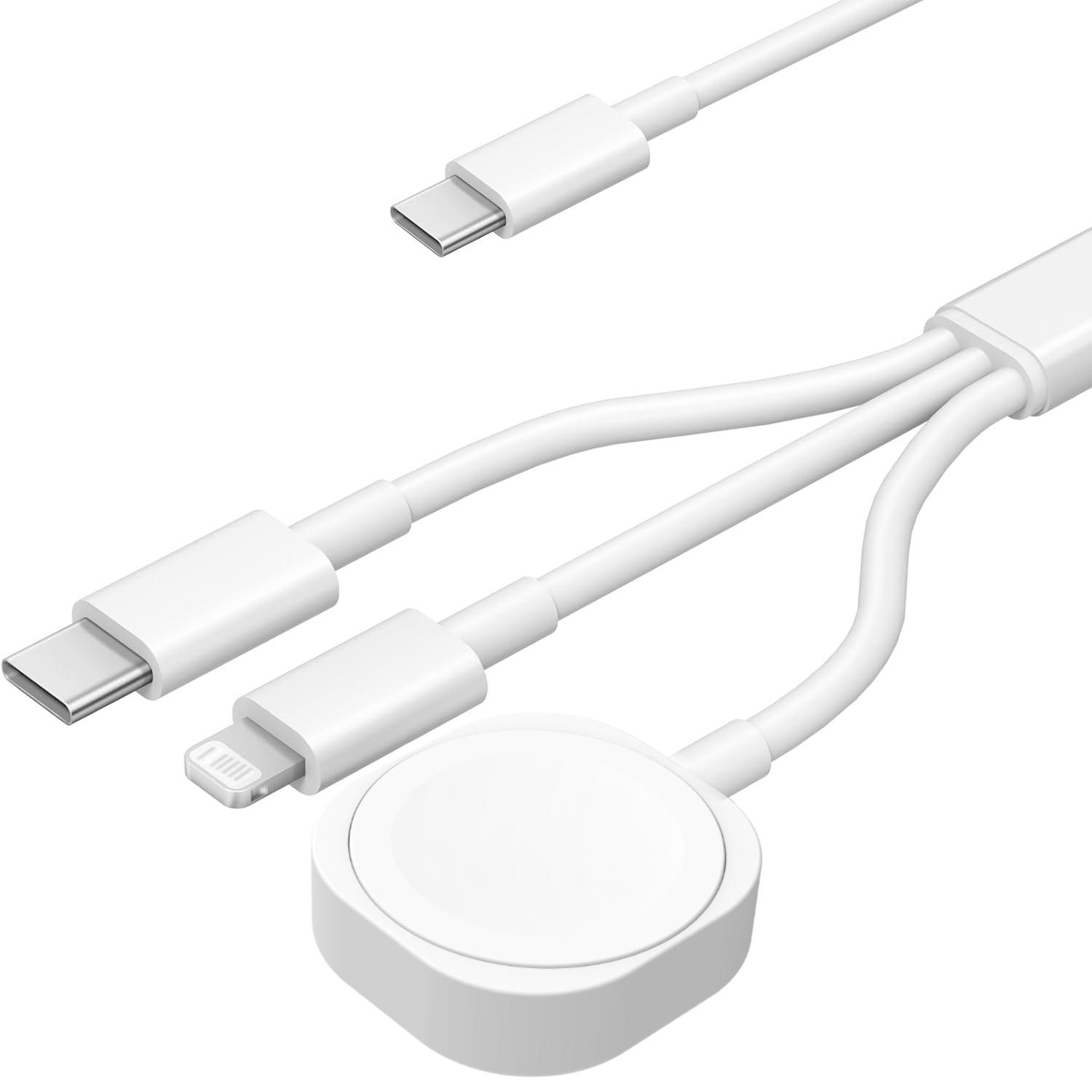 3 in 1 Charging Cable USBC USBA for Phone Magnetic Watch Charger Universal Wireless Dock for iWatch S10 SE Ultra & AirPods
3 in 1 Charging Cable USBC USBA for Phone Magnetic Watch Charger Universal Wireless Dock for iWatch S10 SE Ultra & AirPods