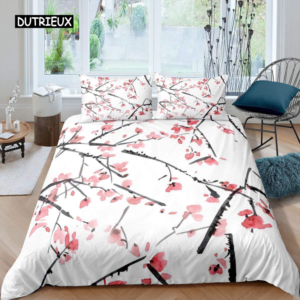 Комплект постельного белья с изображением цветка сливы, комплект постельного белья из микрофибры с принтом в виде веток бабочек и красными цветами для девочек-подростков EU single(135x200cm)
Комплект постельного белья с изображением цветка сливы, комплект постельного белья из микрофибры с принтом в виде веток бабочек и красными цветами для девочек-подростков EU single(135x200cm)