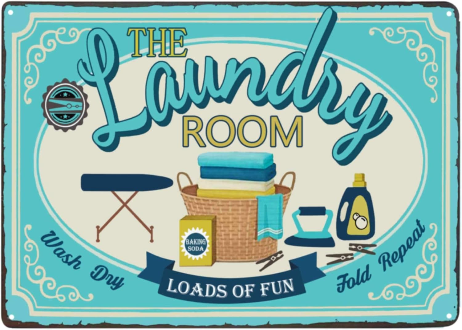 Retro Aluminium Tin Sign The Laundry Room Loads of Fun Farmhouse Laundry Room Sign Country Washroom Signs Art Wall ocsaA 20x30cm(7.8x11.8inch)
Retro Aluminium Tin Sign The Laundry Room Loads of Fun Farmhouse Laundry Room Sign Country Washroom Signs Art Wall ocsaA 20x30cm(7.8x11.8inch)