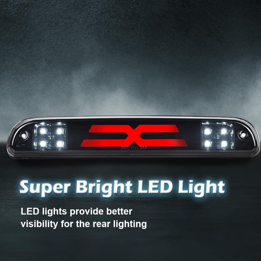 PIT66 Cargo LED Tail High Mount 3rd Third Brake Light Compatible with Ford F250 F350 F450 F550 Super Duty 1999-2016/Fit Ford Ranger 1993-2011, Smoky
PIT66 Cargo LED Tail High Mount 3rd Third Brake Light Compatible with Ford F250 F350 F450 F550 Super Duty 1999-2016/Fit Ford Ranger 1993-2011, Smoky