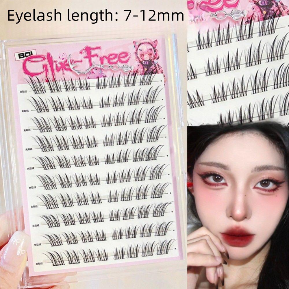Korean Style Self-adhesive False Eyelashes Glue-Free Clusters Lashes Eyelash Extension Kit Women B-Upper eyelashes
Korean Style Self-adhesive False Eyelashes Glue-Free Clusters Lashes Eyelash Extension Kit Women B-Upper eyelashes