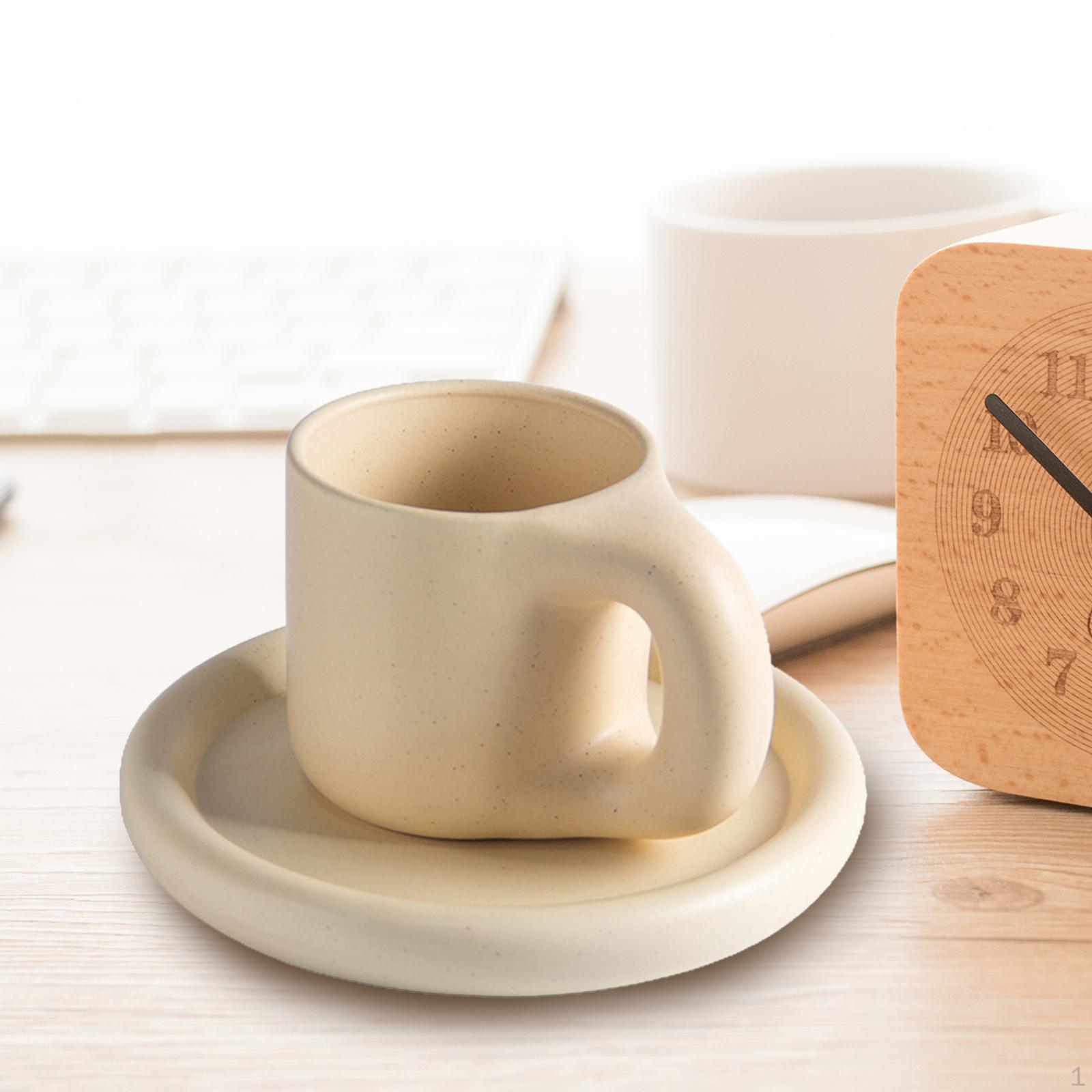 Mug with Saucer Cold Drinks Cup Smooth Surface Easy to Clean Light Yellow
Mug with Saucer Cold Drinks Cup Smooth Surface Easy to Clean Light Yellow
