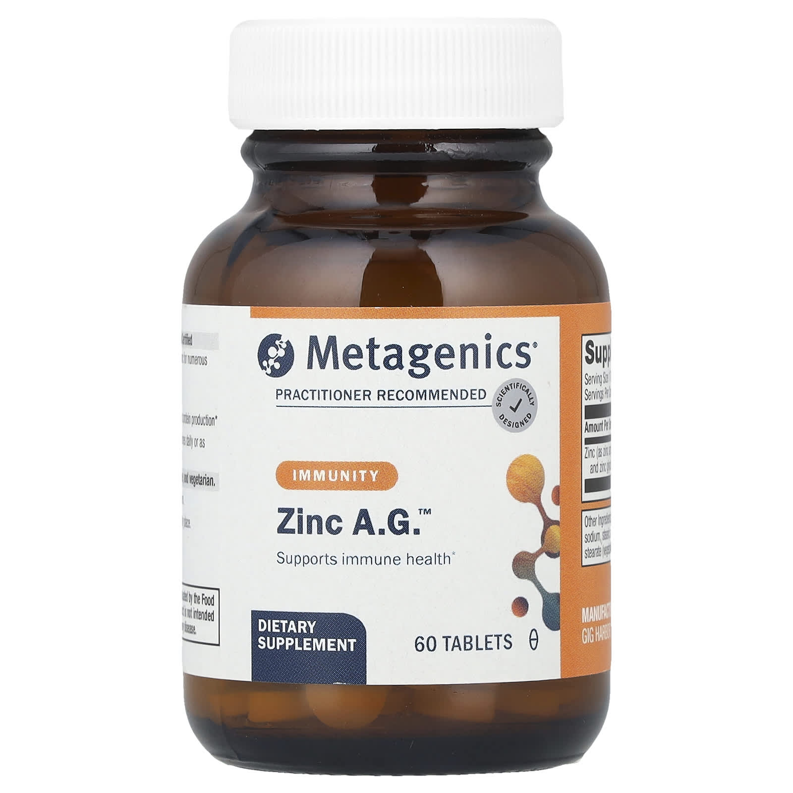 Zinc Ag™, 20Mg, 60 Tablets 
Zinc Ag™, 20Mg, 60 Tablets