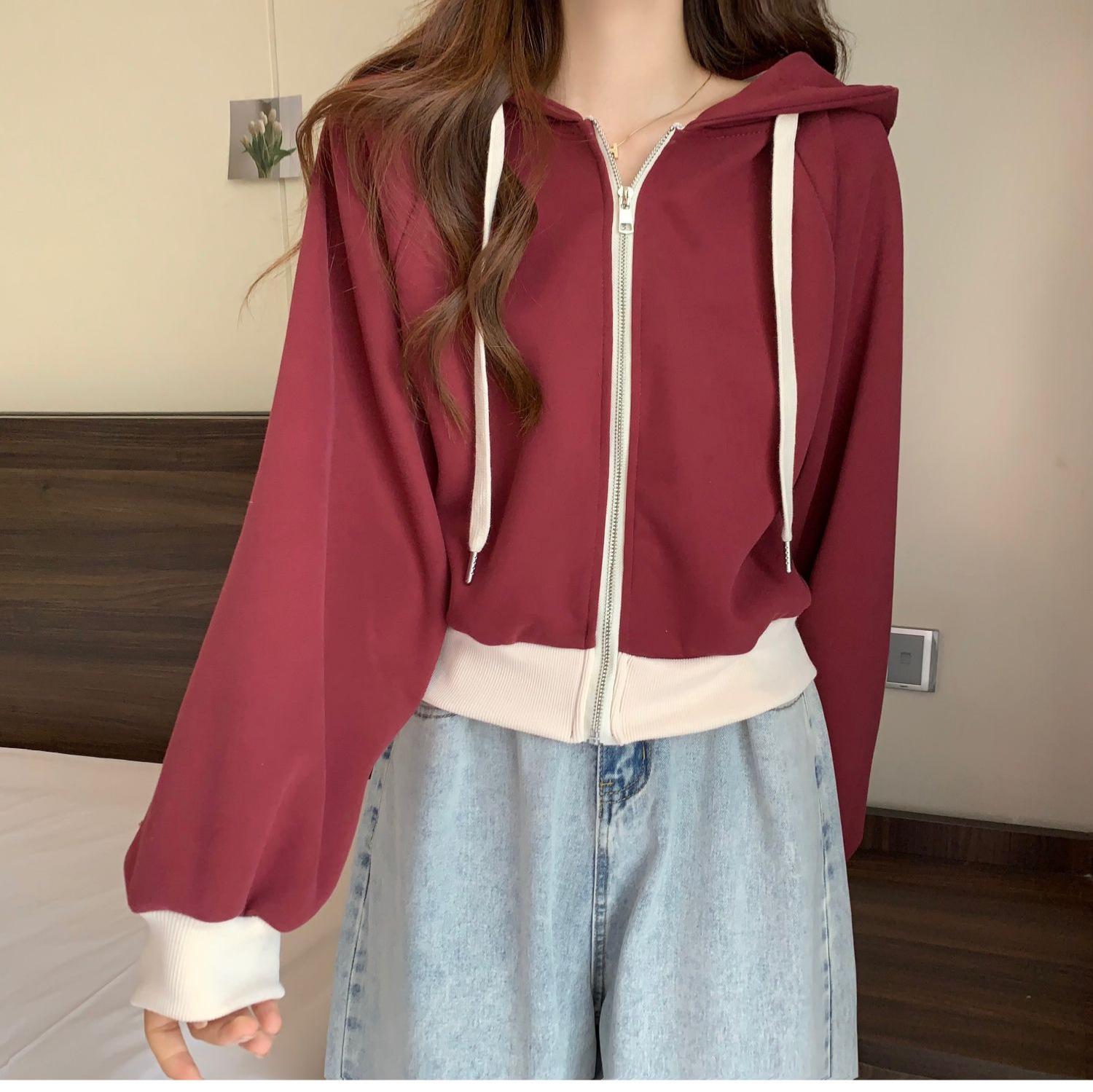 Women s Color-Block Hooded Sweatshirt - Petite, Long-Sleeve, Straight Shoulder, Spring/Autumn Style XL (115-130 lbs) червоний
Women s Color-Block Hooded Sweatshirt - Petite, Long-Sleeve, Straight Shoulder, Spring/Autumn Style XL (115-130 lbs) червоний