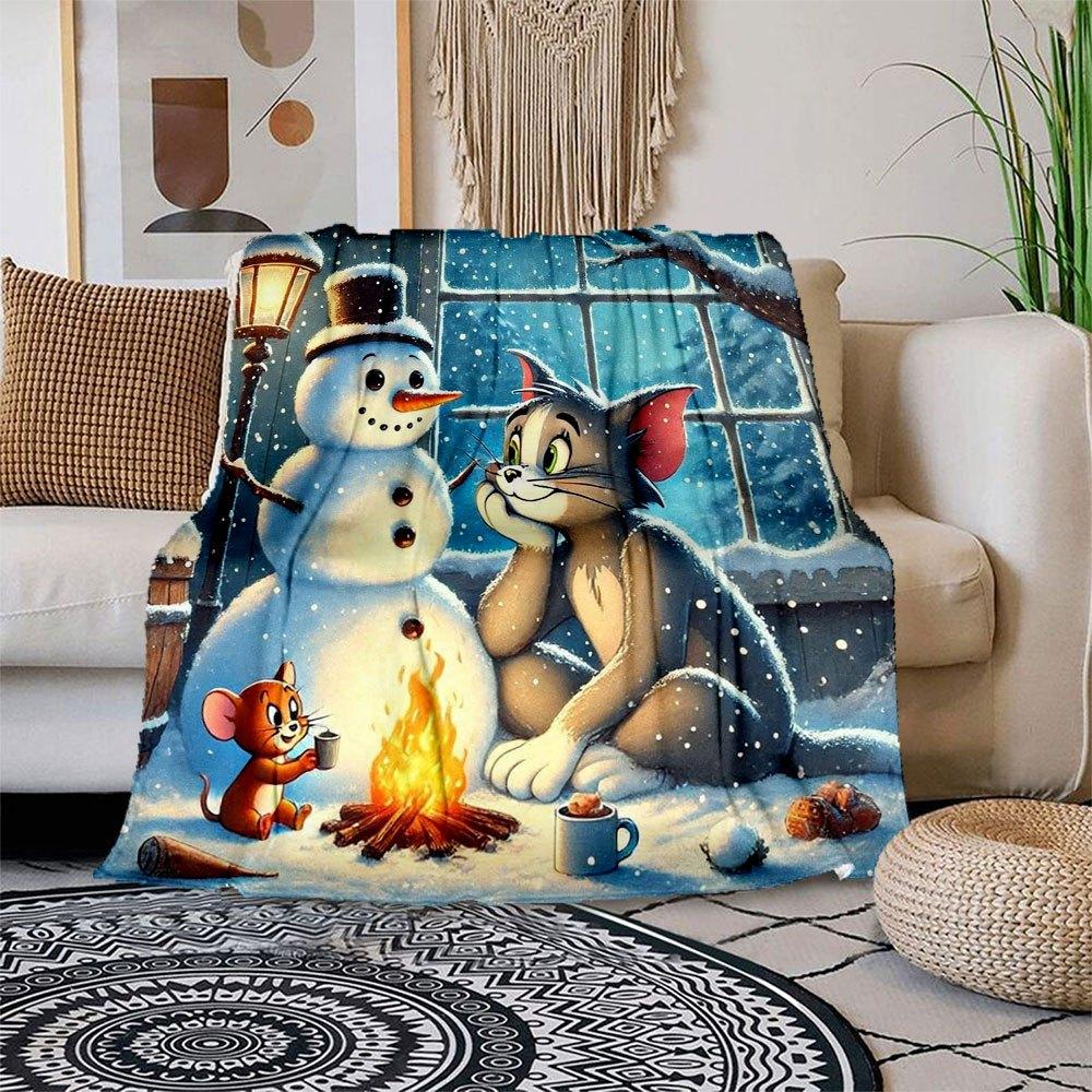 Tom & Jerry Winter Snowman Wall Art Print PosterBlanket Flannel Throw Blanket for Sofa, Bed, Travel, Camping, Office 100x150cm
Tom & Jerry Winter Snowman Wall Art Print PosterBlanket Flannel Throw Blanket for Sofa, Bed, Travel, Camping, Office 100x150cm