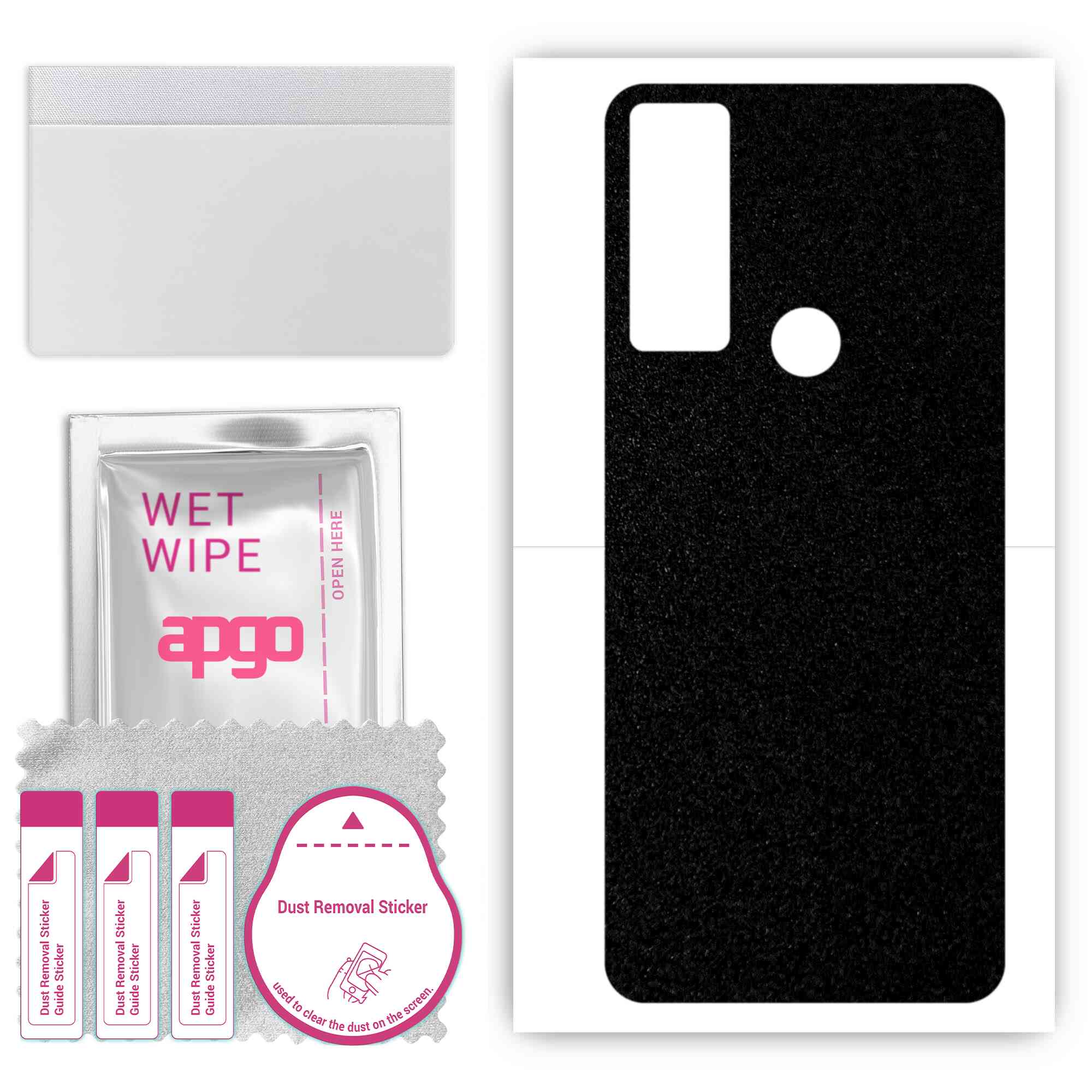 apgo Protective Skin Sticker for the back compatible with TCL 30 XL, Wrap Film, Foil, Vinyl - Pattern Matte Black
apgo Protective Skin Sticker for the back compatible with TCL 30 XL, Wrap Film, Foil, Vinyl - Pattern Matte Black