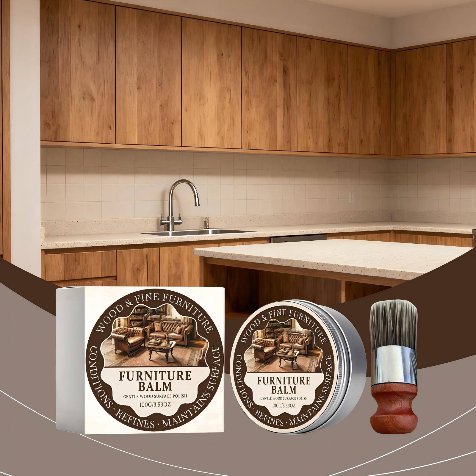 Furniture Balm Wood And Fine Furniture Conditioning Balm 100g Gentle Surface Polish For Refining And Maintaining Wood Surfaces With Applicator Brush One Size білий
Furniture Balm Wood And Fine Furniture Conditioning Balm 100g Gentle Surface Polish For Refining And Maintaining Wood Surfaces With Applicator Brush One Size білий